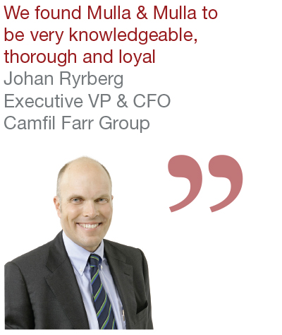 Johan Ryrberg, Executive VP & CFO, Camfil Farr Group