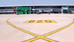 On-time arrival: The flagship international terminal took just 37 months to complete.