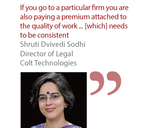 Shruti Dvivedi Sodhi Director of Legal Colt Technologies
