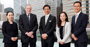 The team, from left to right: Muriel Cheng, Philip Nunn, Alfred Wu, Anita Fong and Kevin Hong