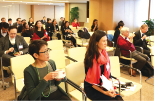 Undersecretary for the Environment Christine Loh (front, left) attended the Leveraging the Law speaker series on Women Enriching Business.