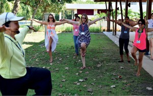 A Tai Chi session provided a degree of balance for participants