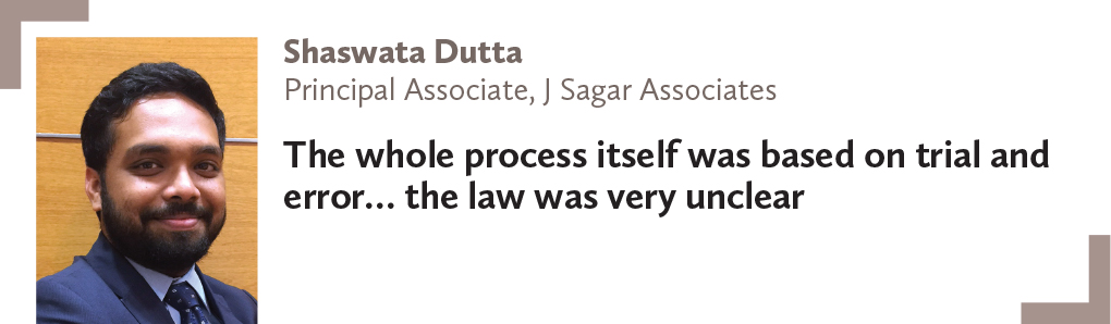 Shaswata Dutta, Principal Associate, J Sagar Associates