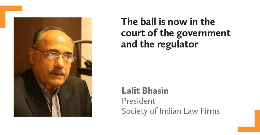 Lalit Bhasin President Society of Indian Law Firms