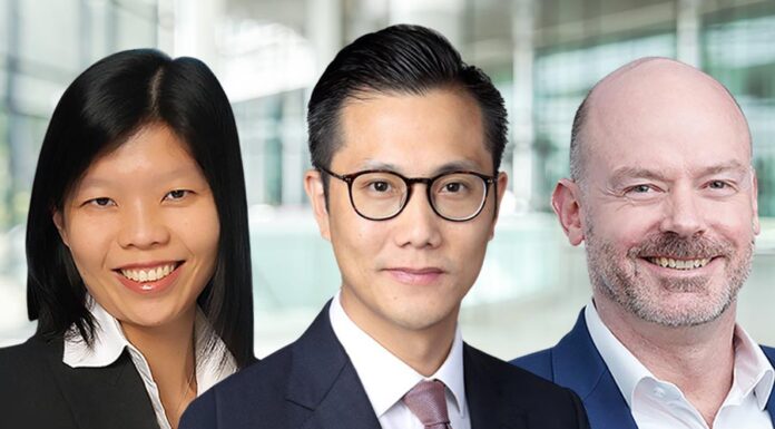 Three new APAC chairs at Baker McKenzie, Derek Poon, Stephen Crosswell, Celeste Ang
