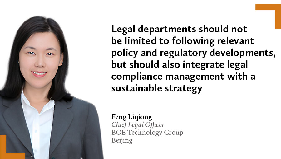 China in-house counsel sustainability over speed