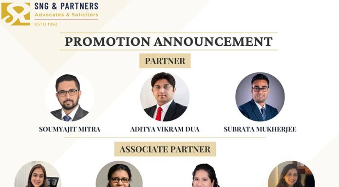 SNG & Partners promotes lawyers in five practice areas SNG & Partners promotes lawyers