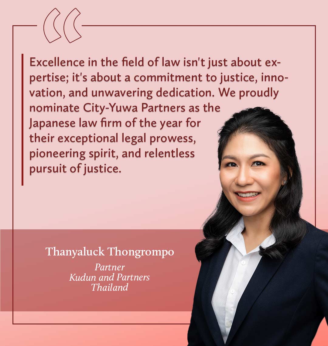 Thanyaluck-Thongrompo-Japan-law-firm-award-2023-quote