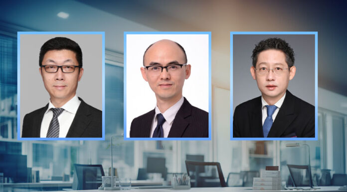 Vincent Zhu, Peter Zeng and Liu Hongjun