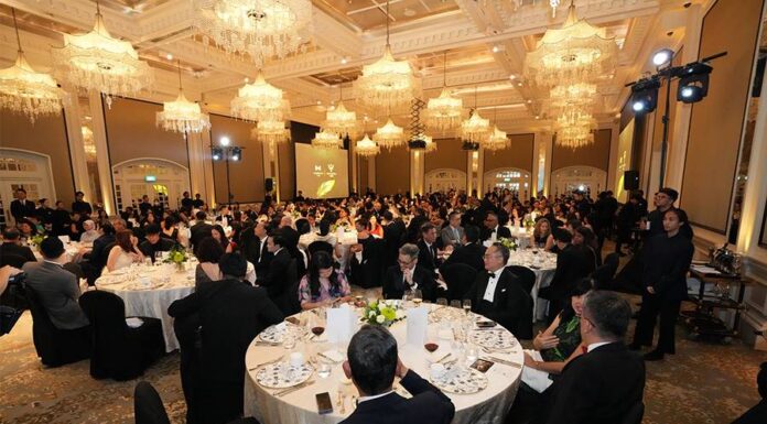 SCCA community gathers for SCCA annual black-tie 2024 event at Raffles Hotel.