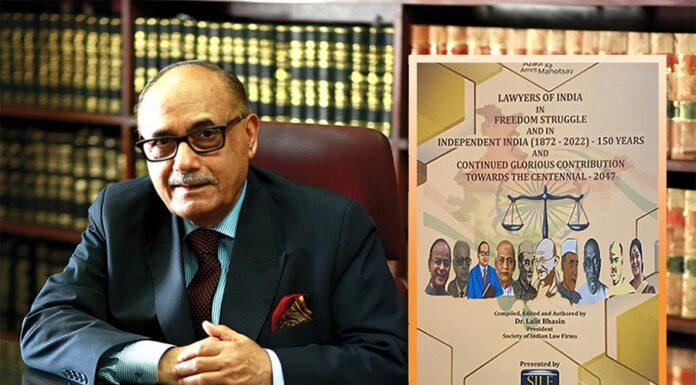 Lalit Bhasin book celebrates lawyers