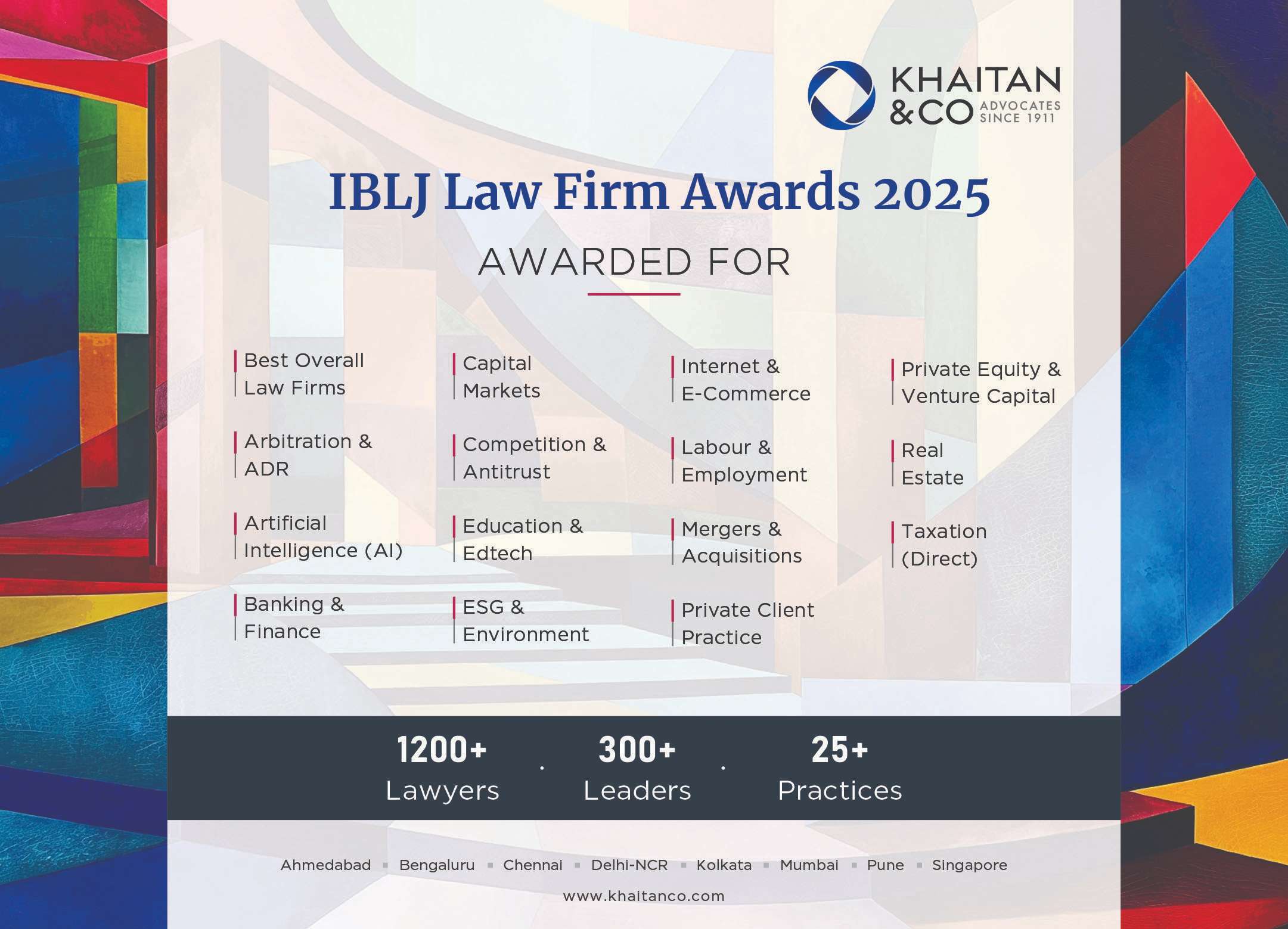 Khaitan and Co Ads copy IBLJ FOTY 2025