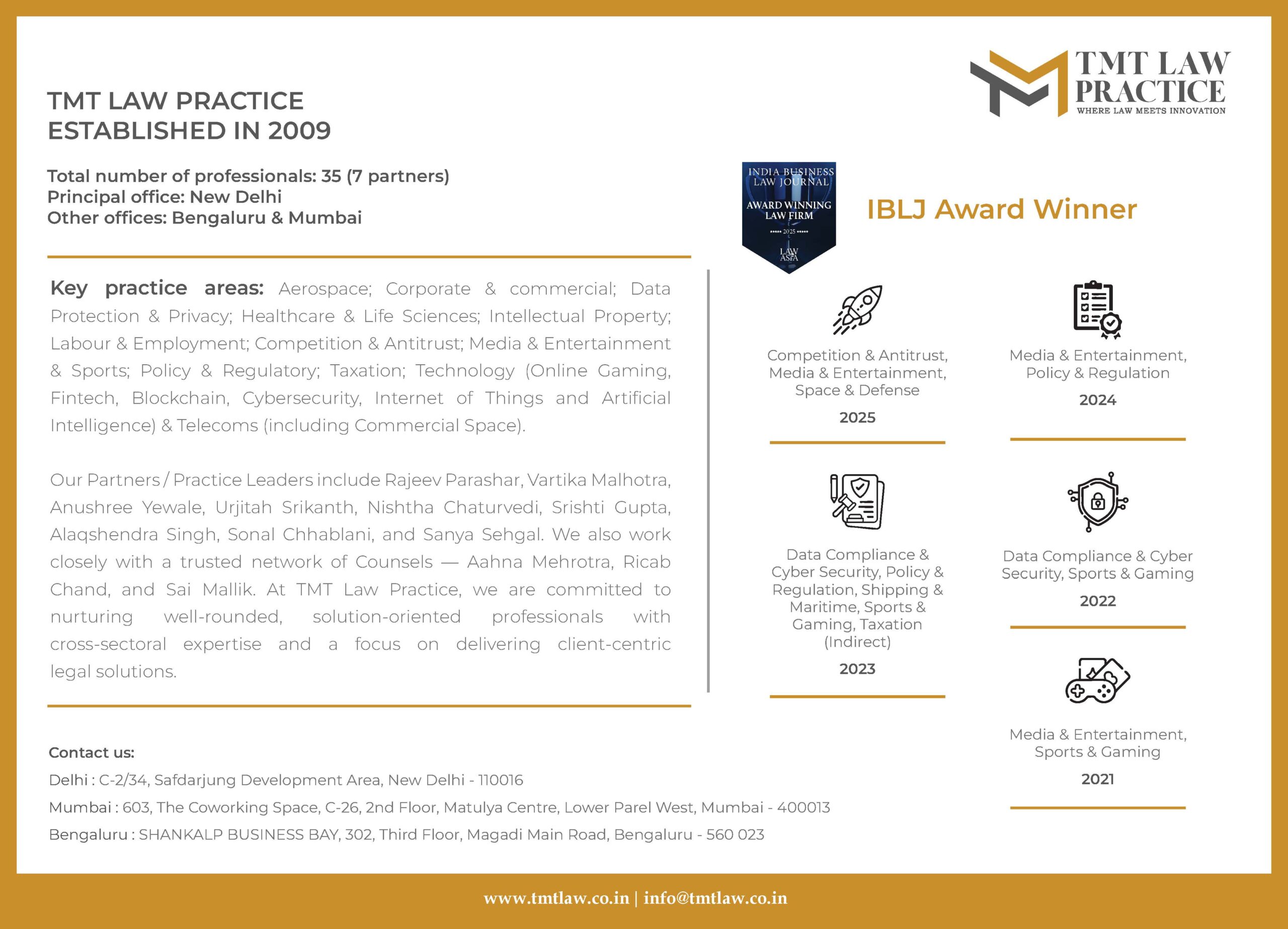 TMT Law Practice Ads  IBLJ FOTY 2025