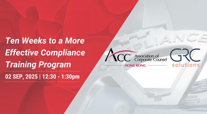 ACCHK partners with GRC Solutions on compliance training Compliance Training In-House Counsel