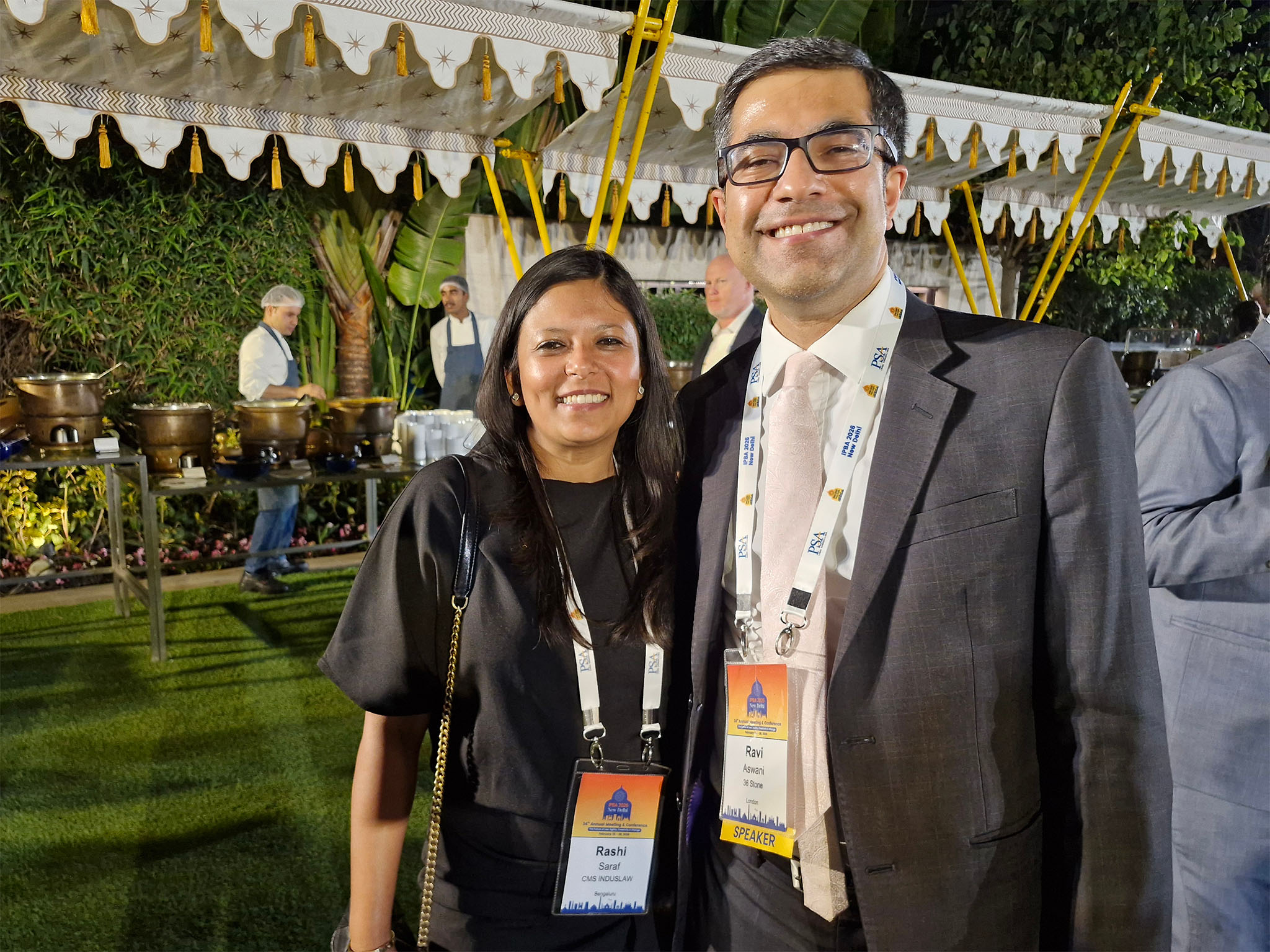 From left: Rashi Saraf, partner, CMS Indus Law with Ravi Aswani, barrister, 36 Stone