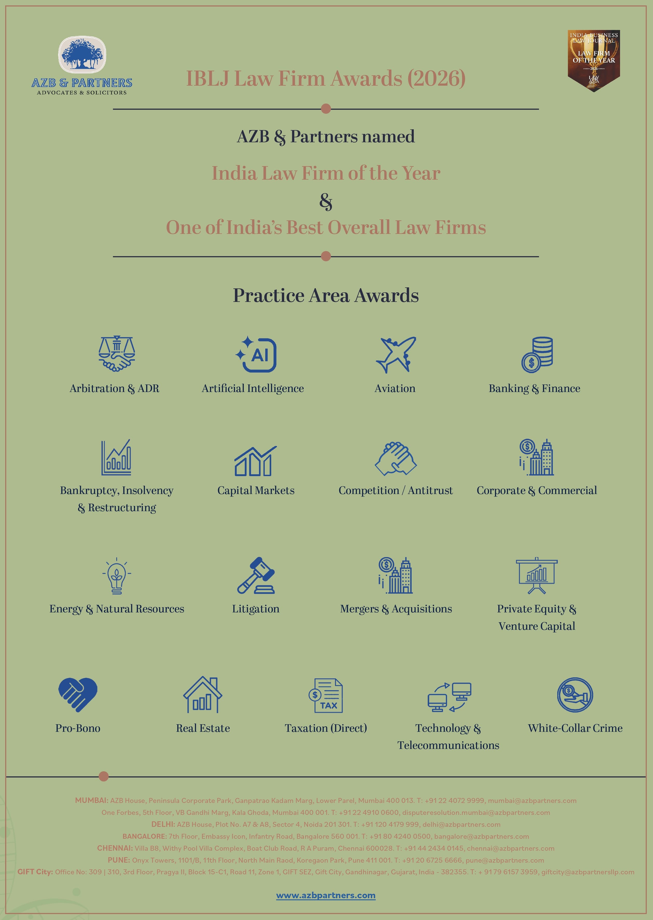AZB & Partners IBLJ FOTY 2026